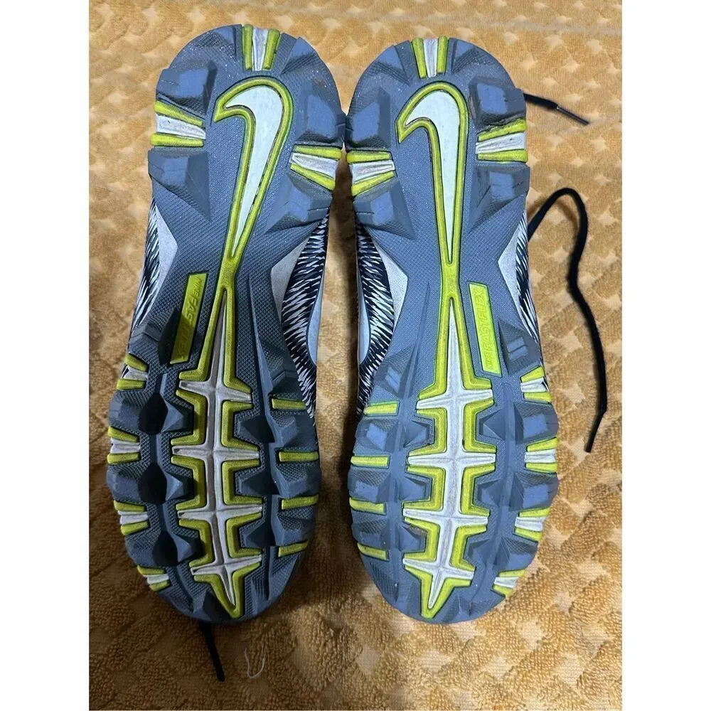 Nike Mens Strike Football Cleats Size 5.5Y Shark Gray Mid Top Lace Up - Picture 4 of 5